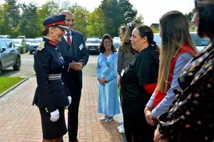 Lord Lieutenant Anna Turner and staff at Stallion AI