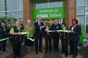 David Wright MP with staff and dignitaries