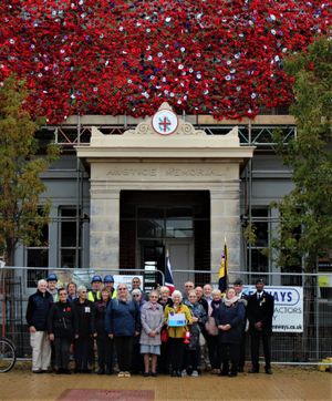 Volunteers from The Anstice along with Paveaways and the British Legion