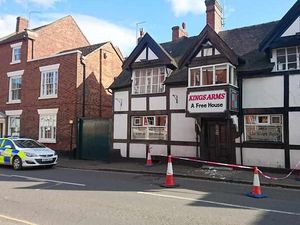 Supporting image for story: Pub damaged after van crash in Market Drayton