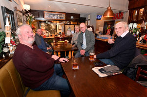 Regulars enjoying a pint 