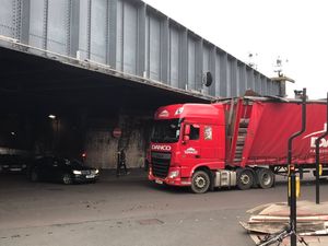 Supporting image for story: Rush hour chaos as lorry get stuck under Shrewsbury bridge