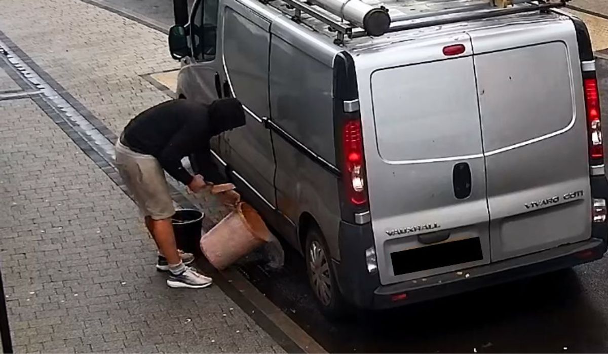 CCTV helps trace culprit after plaster dumped into roadside drain in Telford