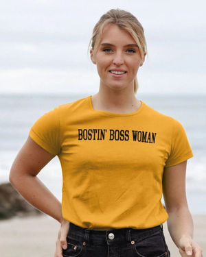 Bostin' Boss Woman, limited edition tee available online at Miss Chief Threads