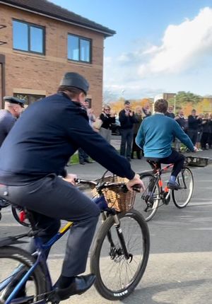 The bicycle fly-past