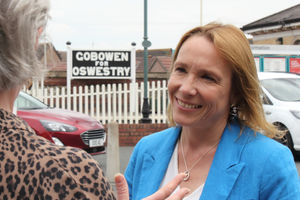Helen Morgan at Gobowen Station