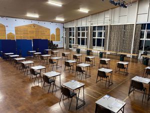 Part of Ludlow School was turned into a mass testing site at the start of term