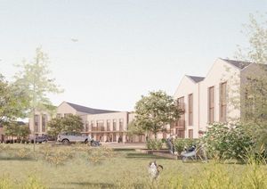 An artist’s impression of how the new mixed tenure housing development will look.