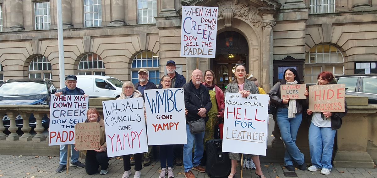 We feel like we havent been taken seriously: Walsall Leather museum protesters make a noise as council cabinet approves plans to close museum