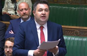 MP Shaun Davies during his maiden speech in the House of Commons. Photo: Parliament Live