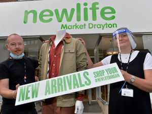 Supporting image for story: Market Drayton charity shop's first day back