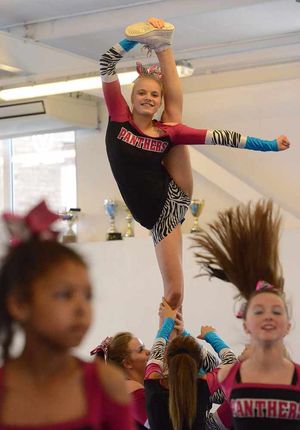 Emma Pugh strikes a pose