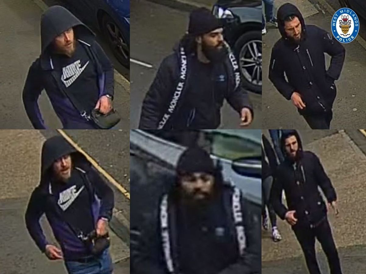 Have you seen any of these men? Police release images after robbery in Jewellery Quarter