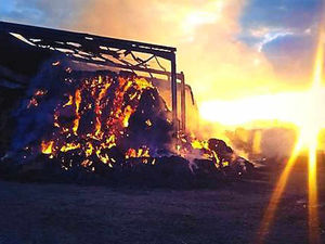 Supporting image for story: Shropshire farmer in tears as fire destroys barn