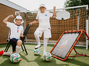 Supporting image for story: Telford 'Granaldo' has boots back on ready to cheer on England in Euro final