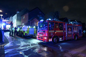 The scene of the fire in Halesowen. Photo: SnapperSK.