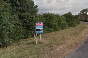A Halls sold sign next to the land off Battlefield Roundabout. Photo: Google