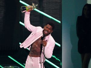 Supporting image for story: Lil Nas X salutes the ‘gay agenda’ as he takes top prize at the MTV VMAs