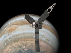 Supporting image for story: Nasa’s Juno probe completes fly-by over Jupiter’s Great Red Spot