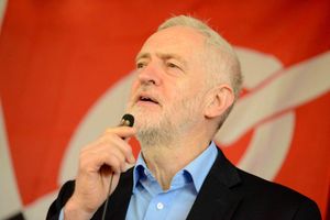 Jeremy Corbyn during his visit to the Black Country