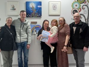 Supporting image for story: Four-year-old Dudley girl rings 'cancer free bell' after battling disease for three years