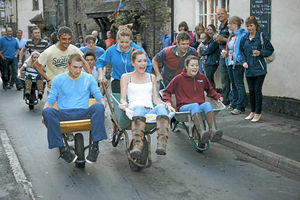 And theyre off!  There was a thrilling start to the seniors race 