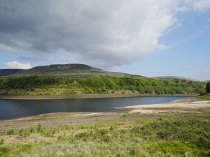 A view of the water levels at Torside Reservoir in Derbyshire