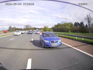 Supporting image for story: BMW driver gets six points on licence after waving arms out of window