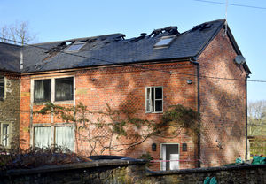 The aftermath of the fire