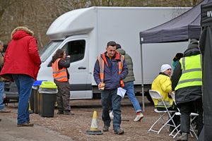 Film crews at Sutton Park