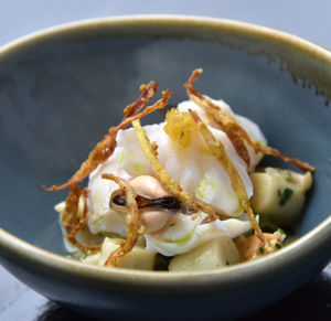  Fish of the day – cod in olive oil with chilli oil 