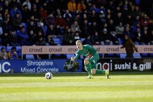 Shrewsbury Town goalkeeper Matt Cox during the game against Walsall