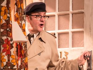 Supporting image for story: Joe Pasquale loves being back on stage as the hapless Frank Spencer