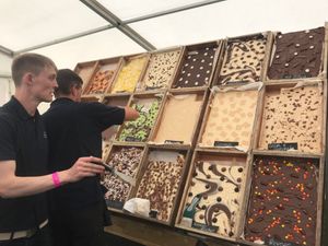Slabs of fudge drew in the crowds