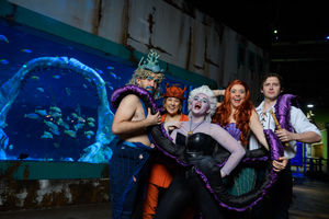 The cast of Unfortunate at Birmingham's Bear Grylls Adventure