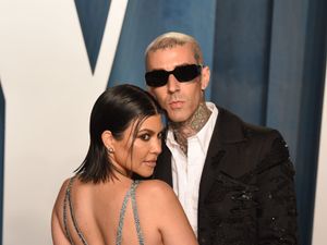 Supporting image for story: Kourtney Kardashian and Travis Barker share first pictures of baby Rocky