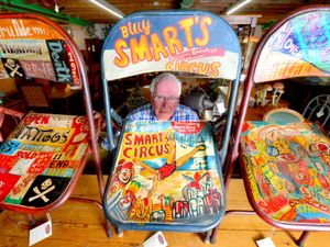 Supporting image for story: Vintage film seats up for sale at Bridgnorth antiques centre