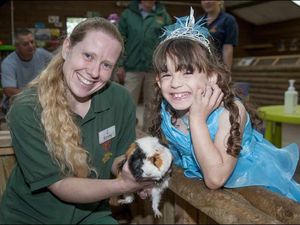 Supporting image for story: Zoo arranges for Holly, 7, to become princess for the day