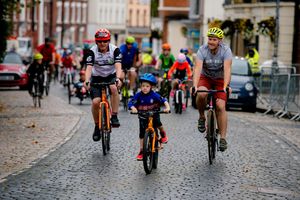 The public were able to ride the route before the main races