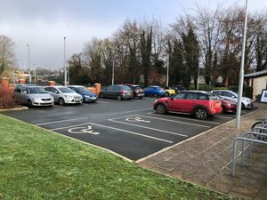 The eight-year-old boy suffered serious injuries in the collision in the Hungry Horse pub car park