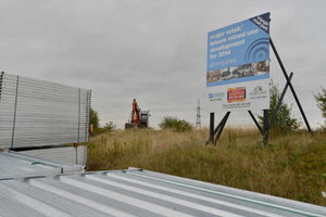 The site of the proposed retail development at the Orbital island Cannock
