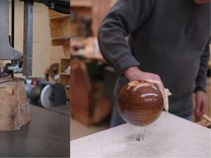 Supporting image for story: This lump of wood being carved into an 8-ball is the most satisfying thing you’ll watch today