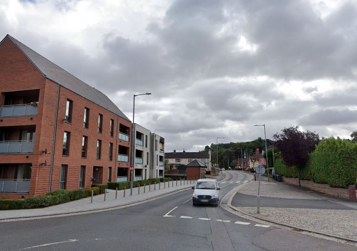 Telford road partially blocked after three-car crash - police and ambulance on the scene