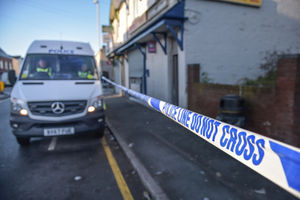 The scene in Stourbridge Road 