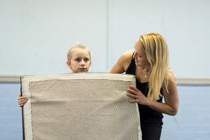 Matilda cast members during their first day of rehearsals. Pic: Helen Maybanks