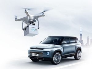 Supporting image for story: Geely Auto delivers new car keys by drone to avoid contact