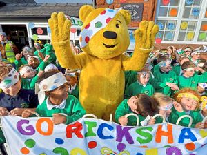Supporting image for story: Shropshire cheers for the Rickshaw Challenge - with video