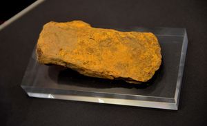 An axe head that Bob also found