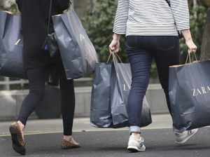 People carrying shopping bags