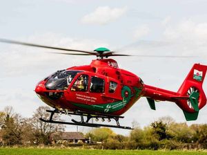 Supporting image for story: Three men seriously injured and A5 closed after crash involving van and car